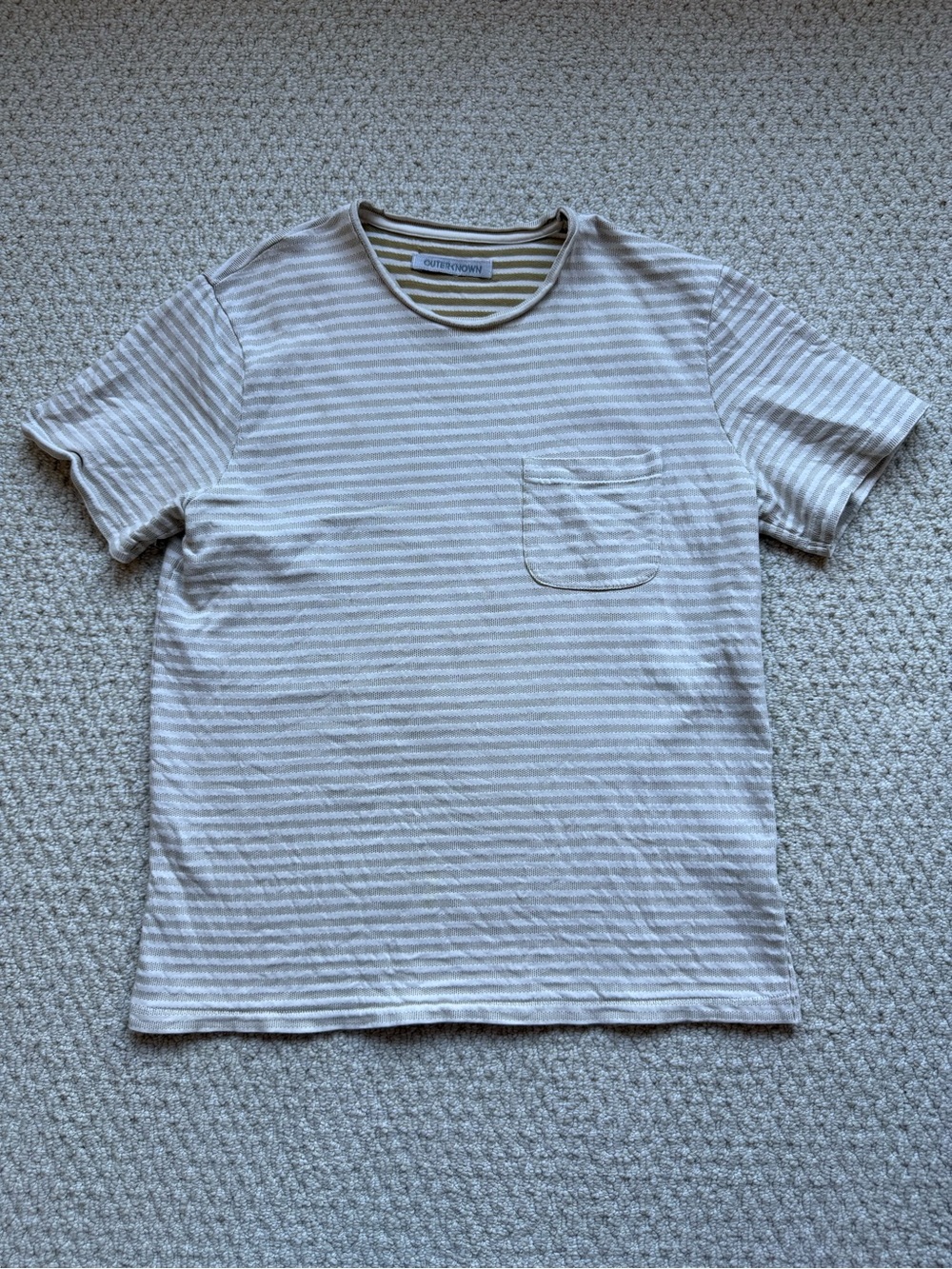 Outerknown Organic Cotton Short Sleeve Shirt size M
